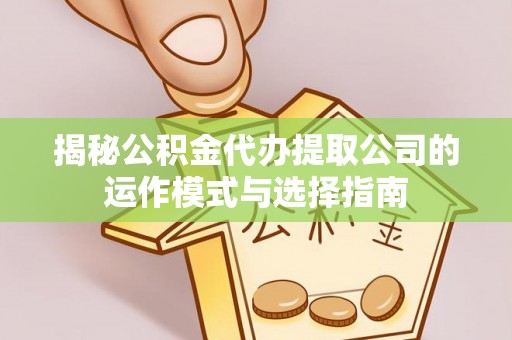 罗源揭秘公积金代办提取公司的运作模式与选择指南