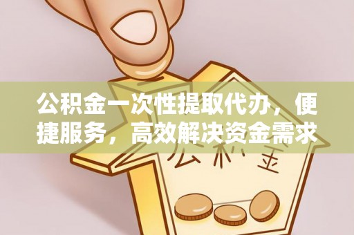 罗源公积金一次性提取代办，便捷服务，高效解决资金需求