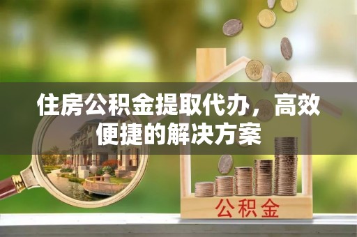 罗源住房公积金提取代办，高效便捷的解决方案
