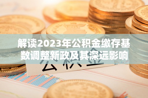 罗源解读2023年公积金缴存基数调整新政及其深远影响
