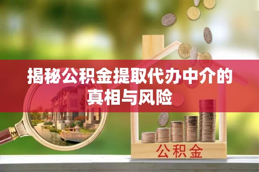 罗源揭秘公积金提取代办中介的真相与风险